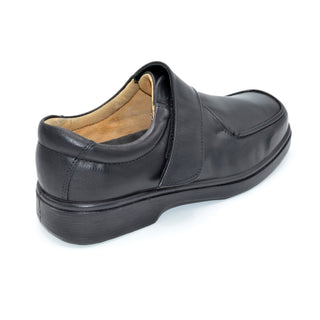 DB Ryan - Mens Wide Fit Velcro Close Shoe - 4E Fitting - Black