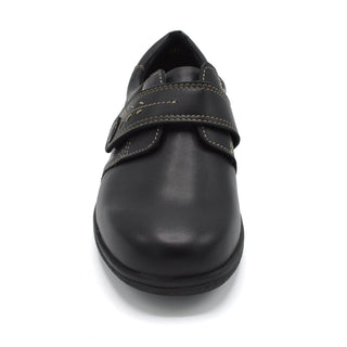 Black Womens Velcro Shoes For Large Bunions 