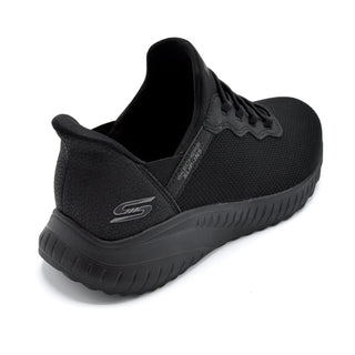 Skechers Inspiration - Ladies Wide Fit Slip In Trainer - 2E Fitting - Black