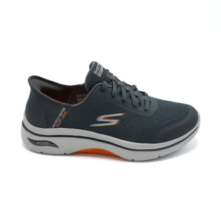 Skechers ArchFit Simplicity -Mens Wide Fit Casual Trainer - 4E Width Fitting - Grey