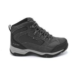 Mens Wide Fit Walking Boot - Side View - Grey - Hitech Storm