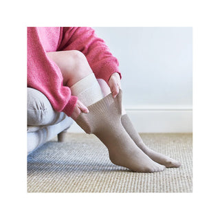 Fuller Fit Socks CALF LENGTH For Very Swollen Feet - Black