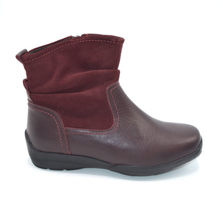 DB Wide Fitting Burgundy Ankle Boot 