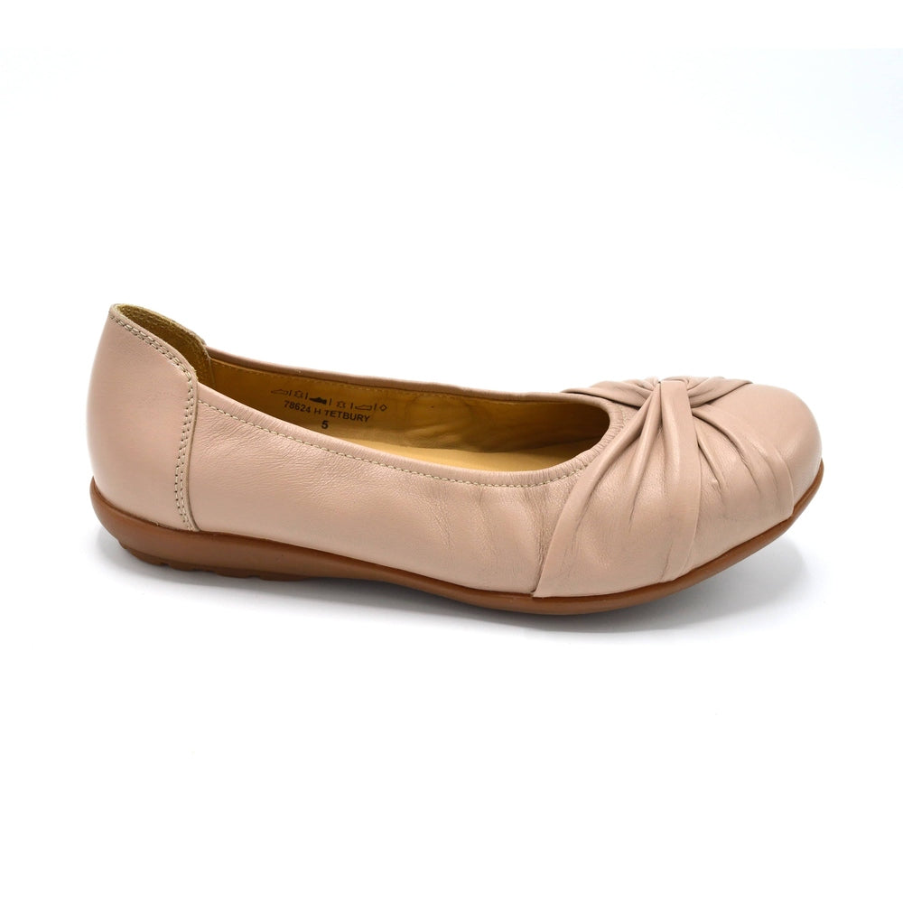 DB Tetbury-Ladies Wide Fitting Ladies Ballet Pump In Nude – Wide Shoes