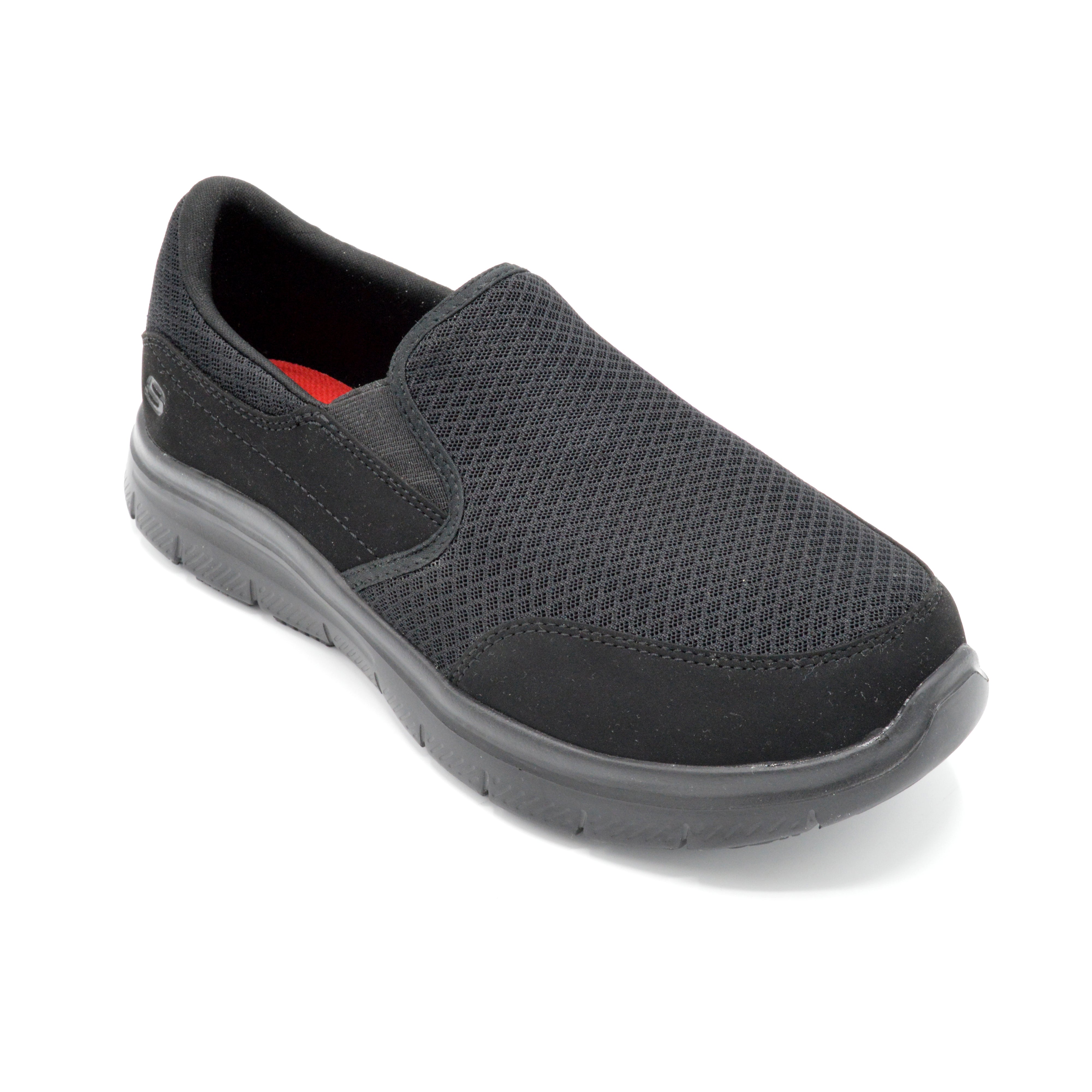 Skechers McAllen -Extra Wide Slip Resistant Shoe-Black — Wide Shoes